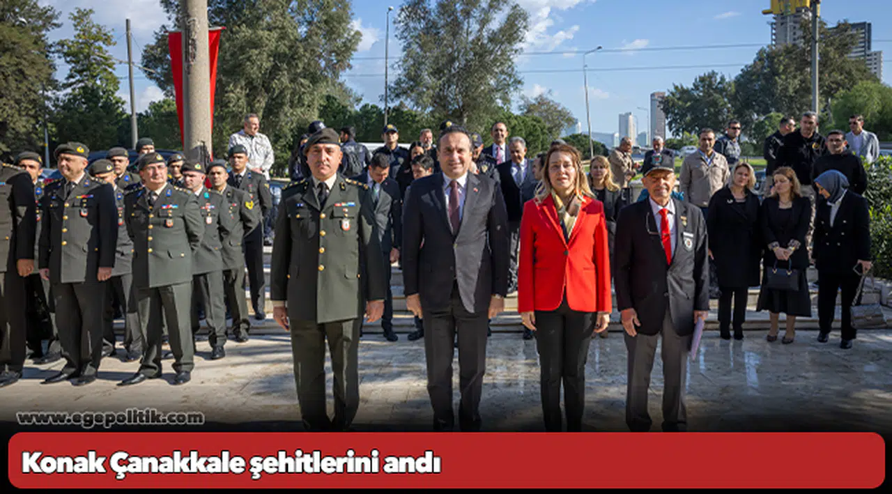 Konak Çanakkale şehitlerini andı