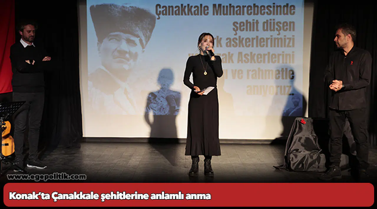 Konak’ta Çanakkale şehitlerine anlamlı anma