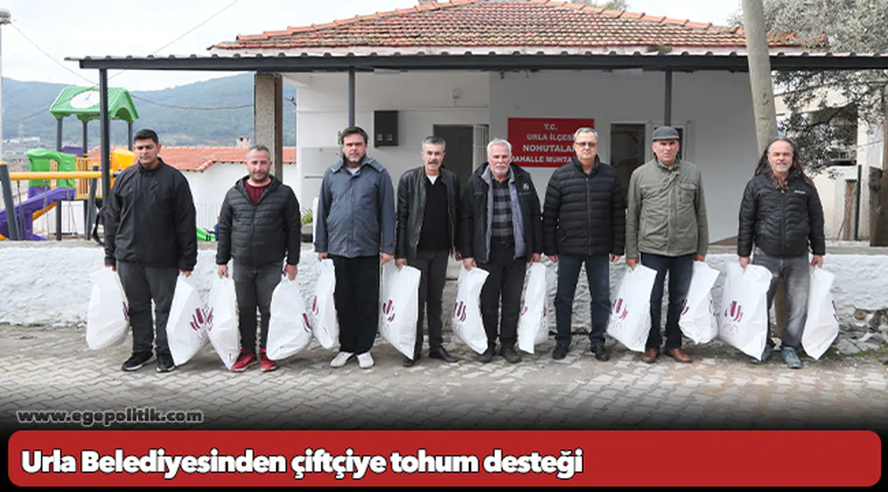 Urla Belediyesinden çiftçiye tohum desteği