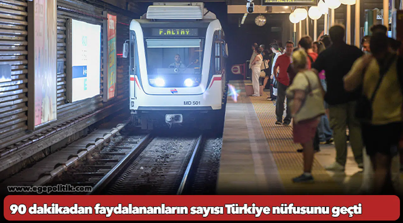 90 dakikadan faydalananların sayısı Türkiye nüfusunu geçti