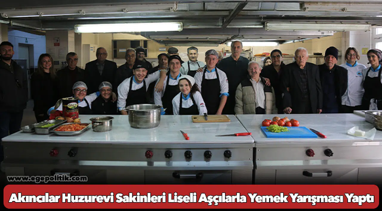 Akıncılar Huzurevi Sakinleri Liseli Aşçılarla Yemek Yarışması Yaptı