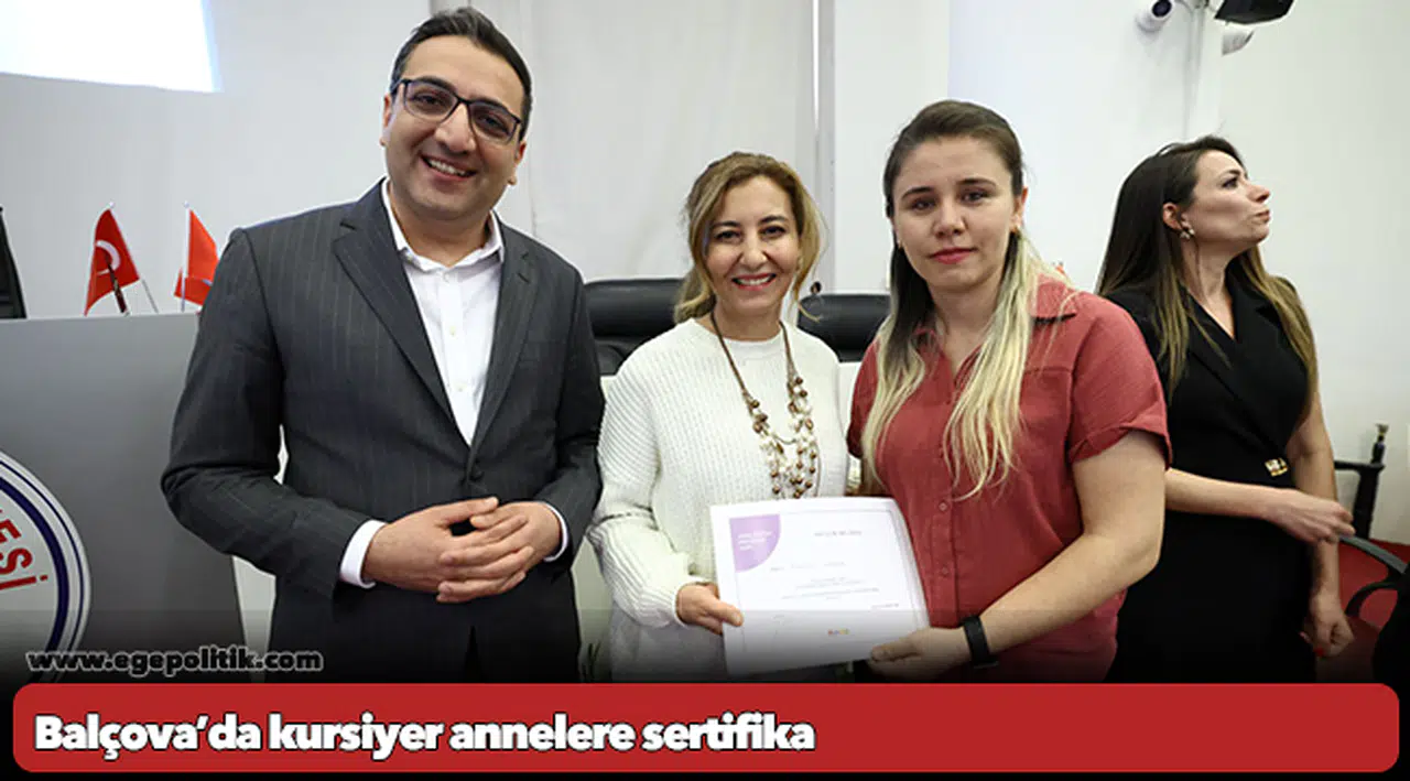 Balçova’da kursiyer annelere sertifika