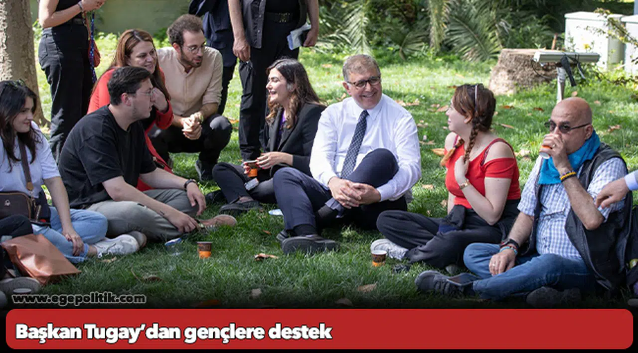 Başkan Tugay’dan gençlere destek