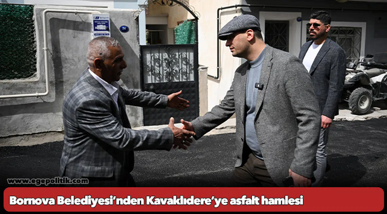 Bornova Belediyesi’nden Kavaklıdere’ye asfalt hamlesi