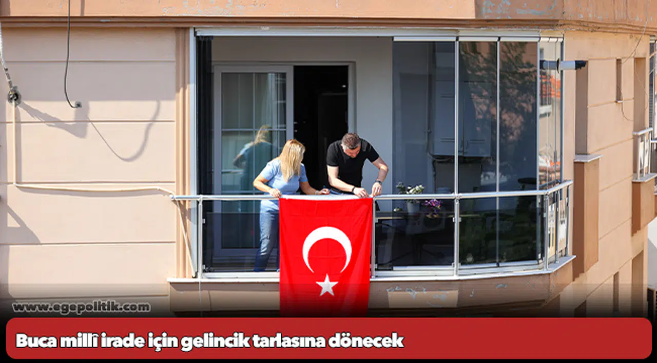 Buca millî irade için gelincik tarlasına dönecek