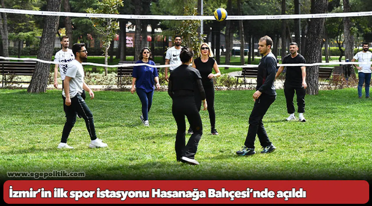 İzmir’in ilk spor istasyonu Hasanağa Bahçesi’nde açıldı