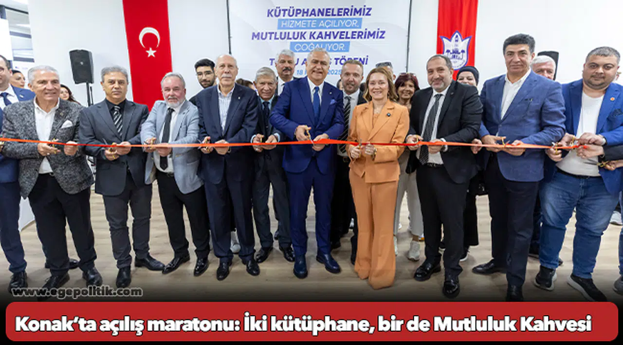 Konak’ta açılış maratonu: İki kütüphane, bir de Mutluluk Kahvesi
