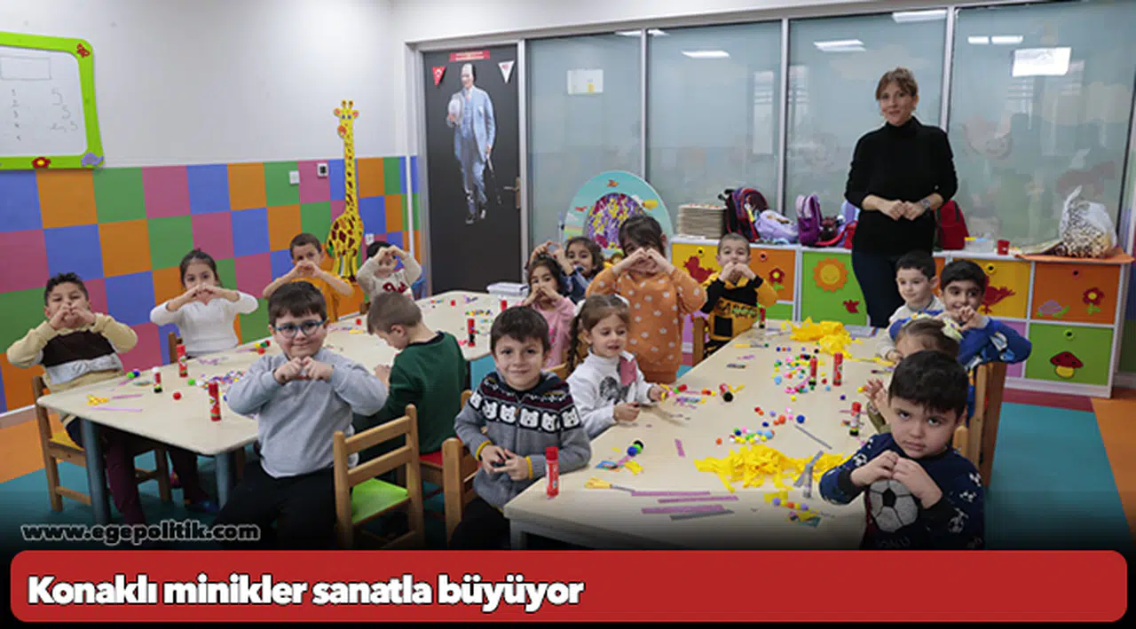 Konaklı minikler sanatla büyüyor