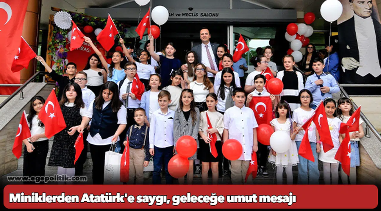 Miniklerden Atatürk'e saygı, geleceğe umut mesajı