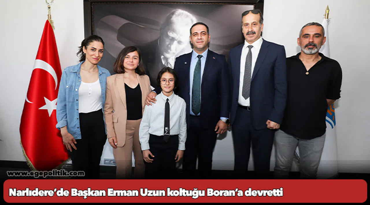 Narlıdere’de Başkan Erman Uzun koltuğu Boran’a devretti