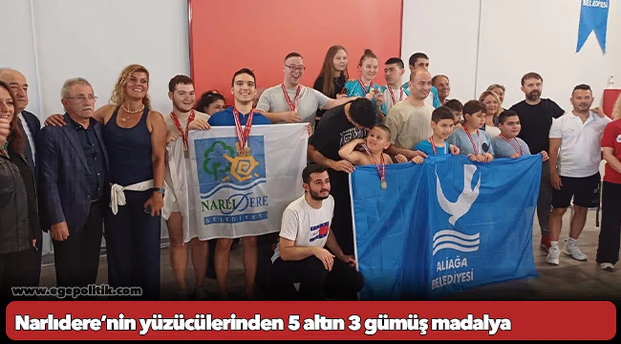 Narlıdere’nin yüzücülerinden 5 altın 3 gümüş madalya