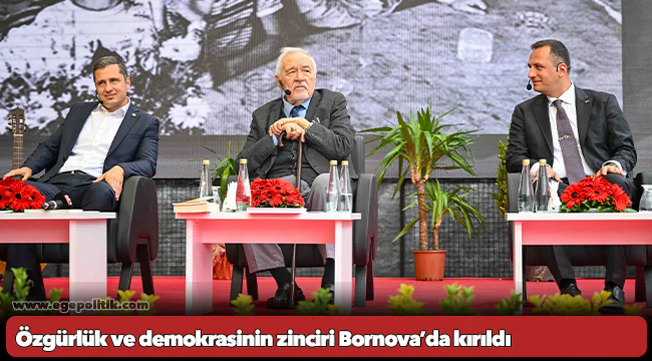 Özgürlük ve demokrasinin zinciri Bornova’da kırıldı