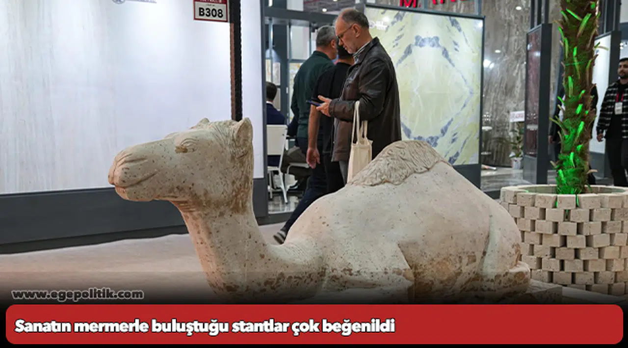 Sanatın mermerle buluştuğu stantlar çok beğenildi