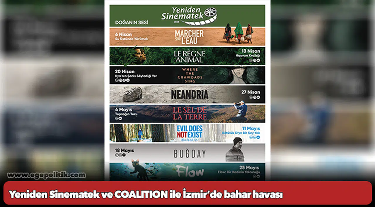 Yeniden Sinematek ve COALITION ile İzmir’de bahar havası