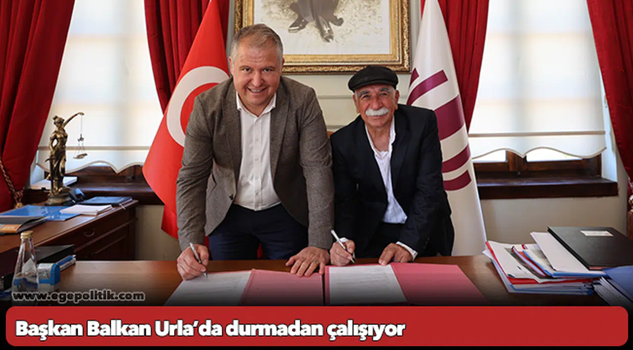 Başkan Balkan Urla’da durmadan çalışıyor