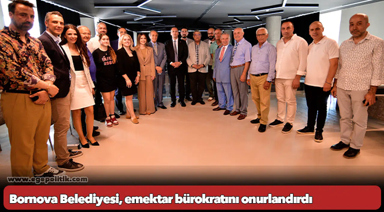 Bornova Belediyesi, emektar bürokratını onurlandırdı