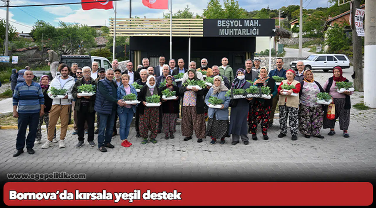 Bornova’da kırsala yeşil destek