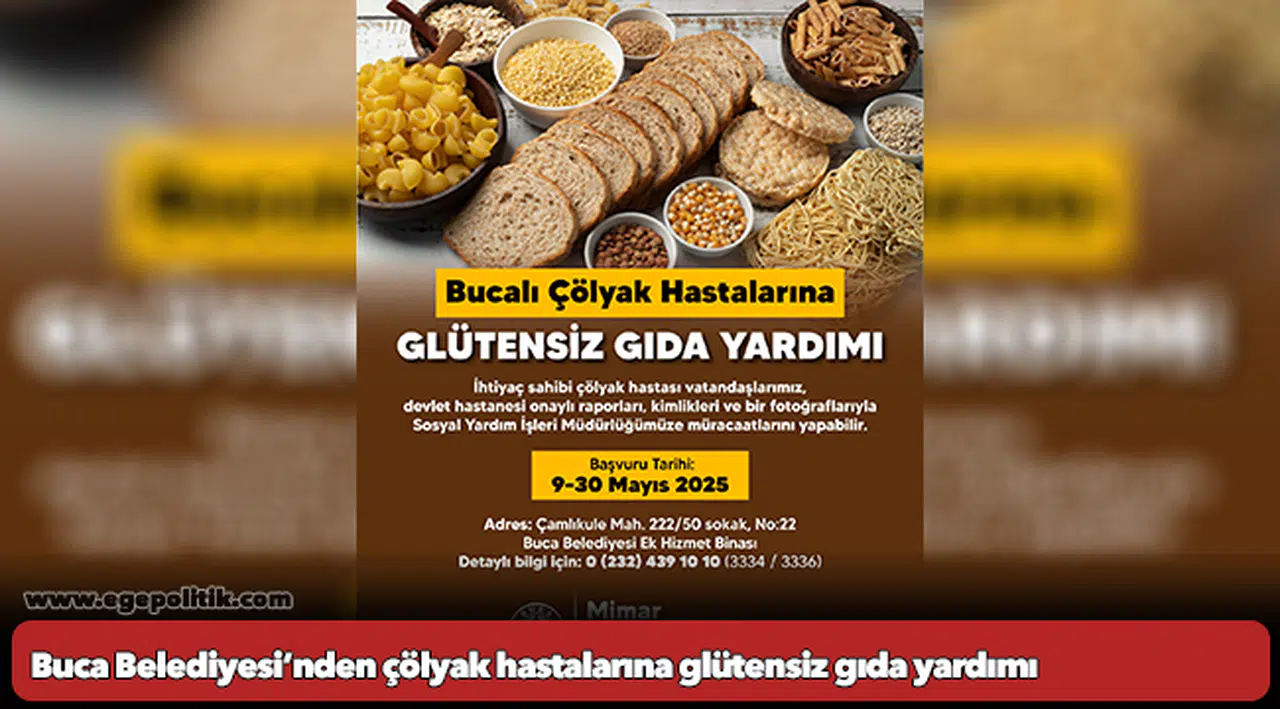 Buca Belediyesi’nden çölyak hastalarına glütensiz gıda yardımı