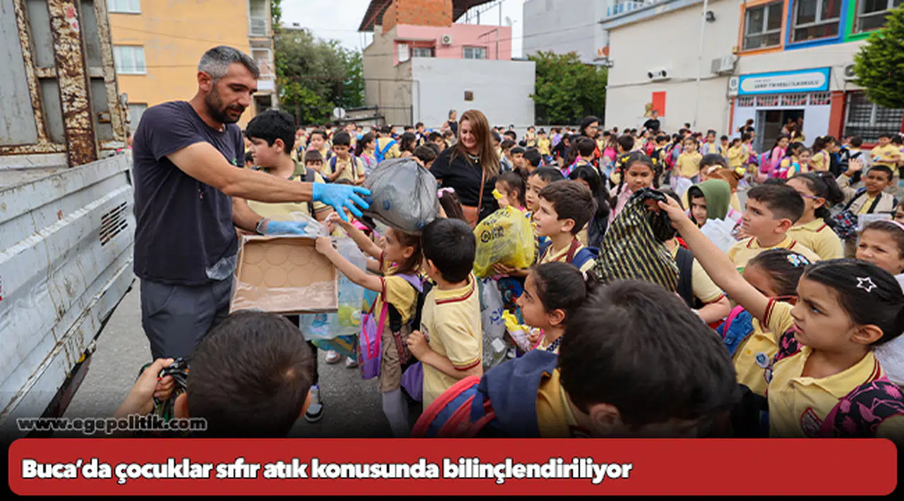 Buca’da çocuklar sıfır atık konusunda bilinçlendiriliyor