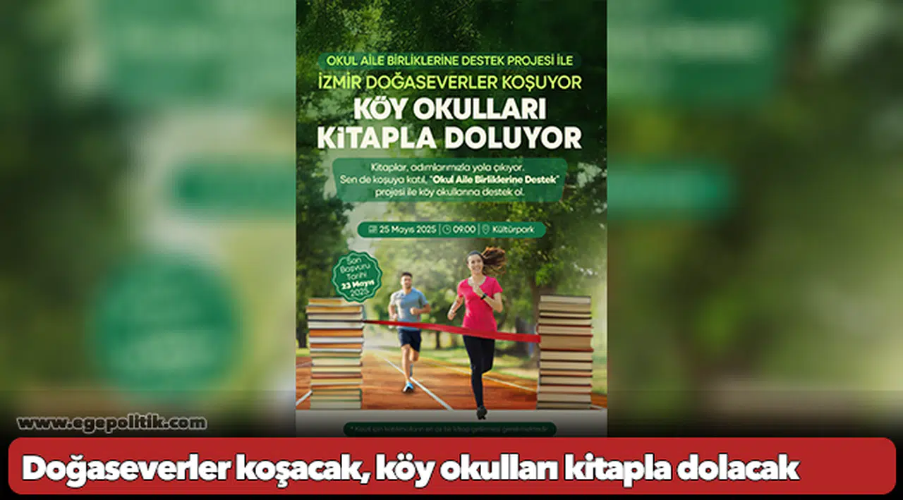 Doğaseverler koşacak, köy okulları kitapla dolacak