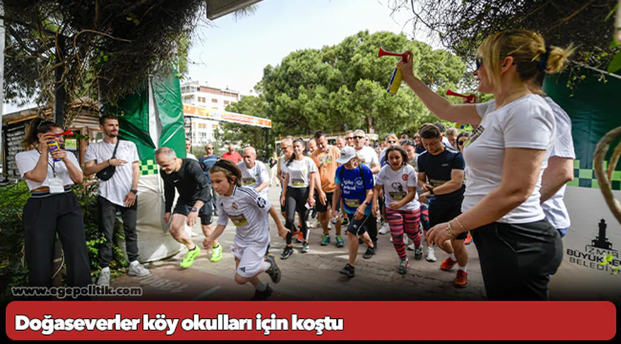 Doğaseverler köy okulları için koştu