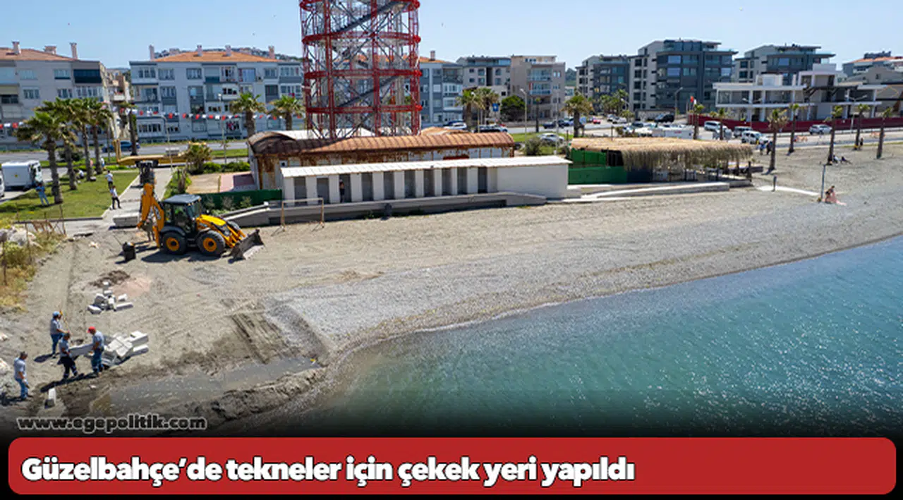 Güzelbahçe’de tekneler için çekek yeri yapıldı