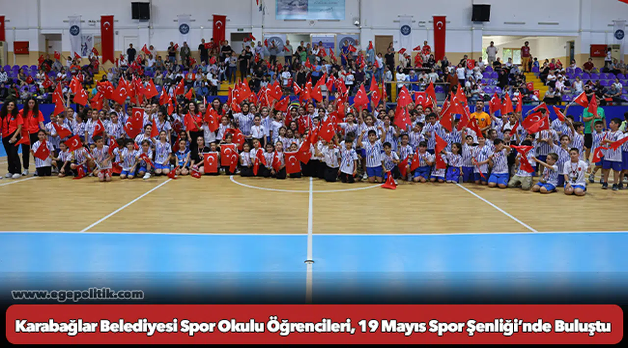 Karabağlar Belediyesi Spor Okulu Öğrencileri, 19 Mayıs Spor Şenliği’nde Buluştu