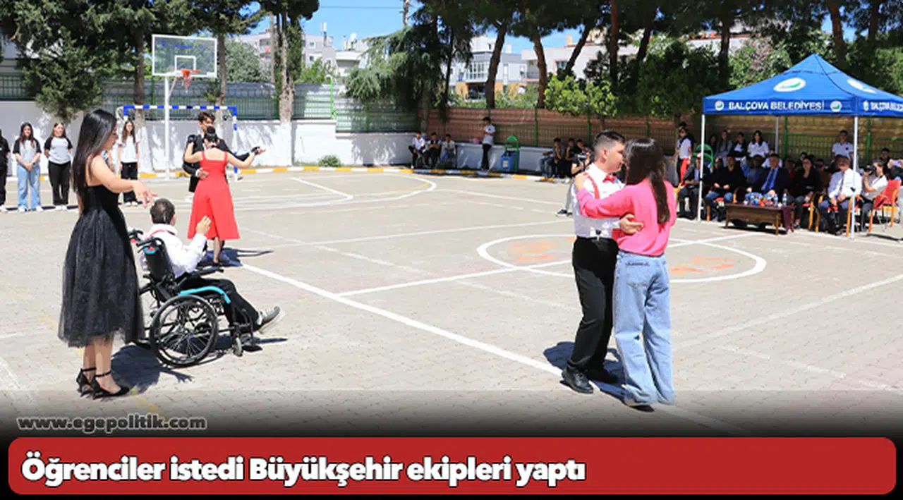 Öğrenciler istedi Büyükşehir ekipleri yaptı