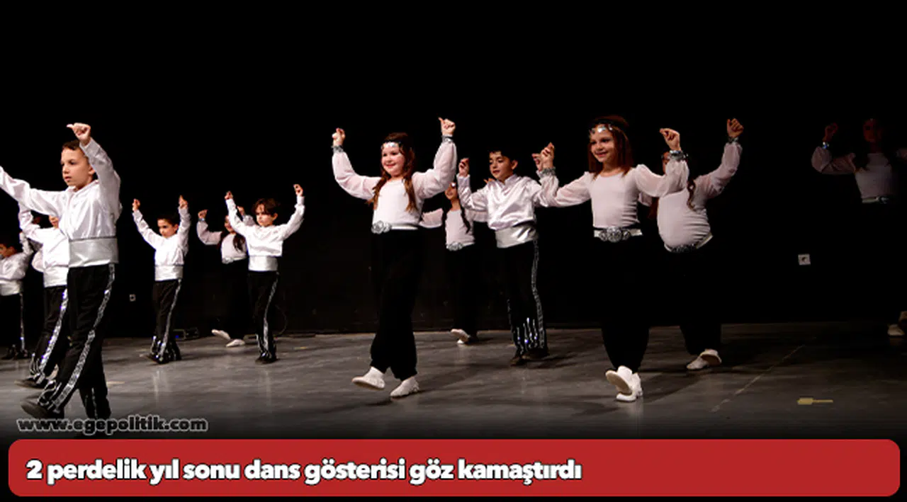 2 perdelik yıl sonu dans gösterisi göz kamaştırdı