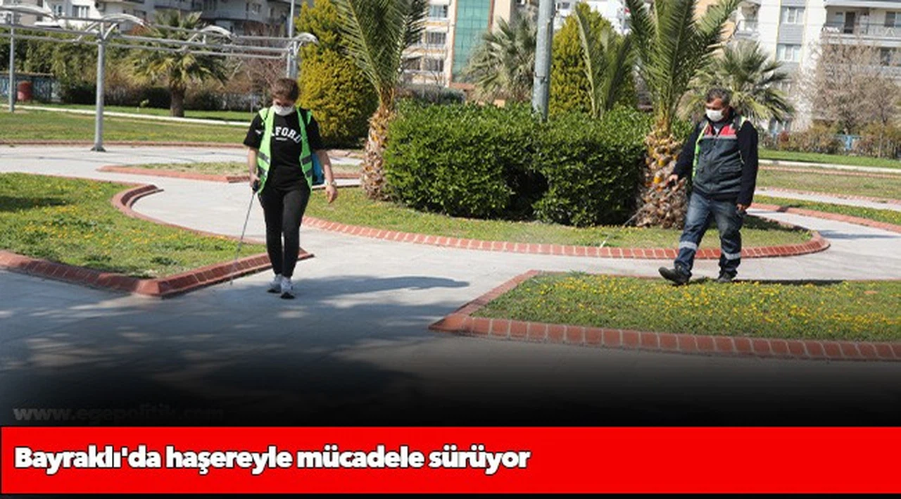 Bayraklı'da haşereyle mücadele sürüyor