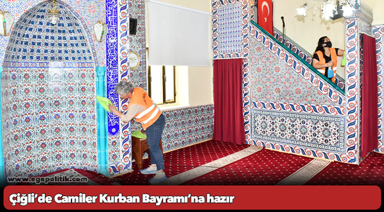 Çiğli’de Camiler Kurban Bayramı’na hazır