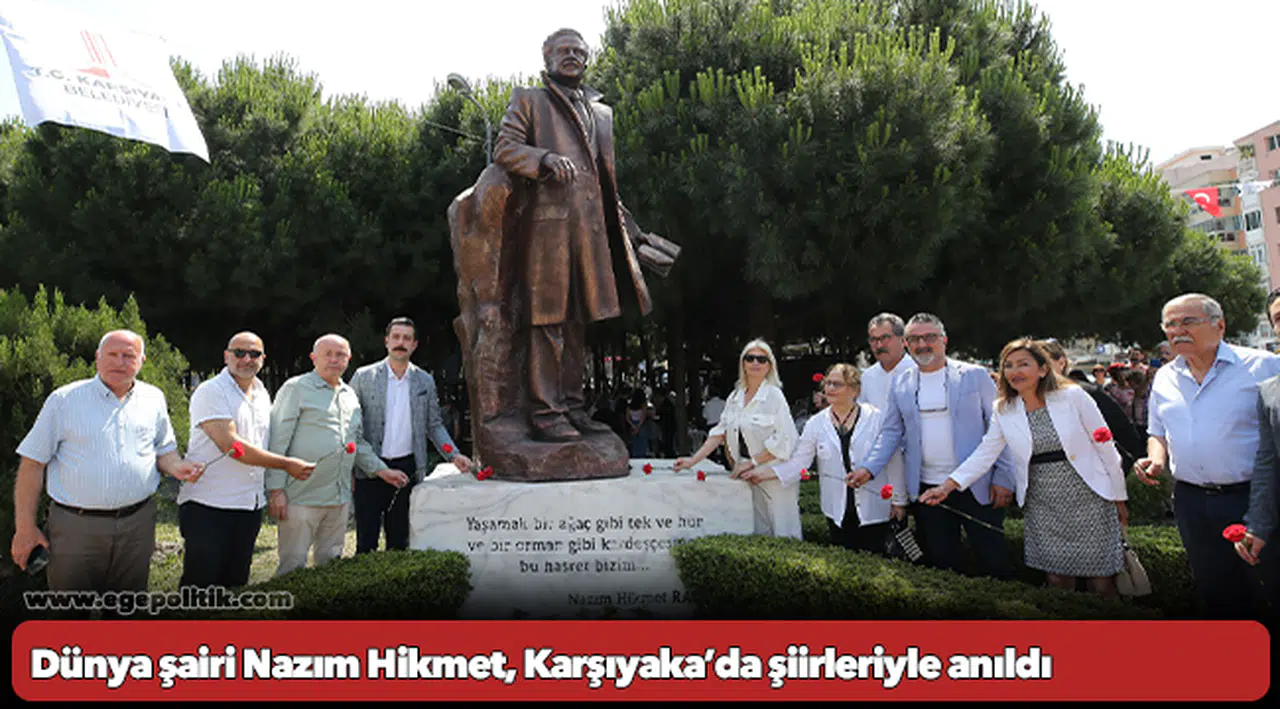Dünya şairi Nazım Hikmet, Karşıyaka’da şiirleriyle anıldı