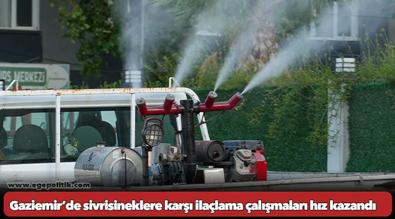 Gaziemir’de sivrisineklere karşı ilaçlama çalışmaları hız kazandı