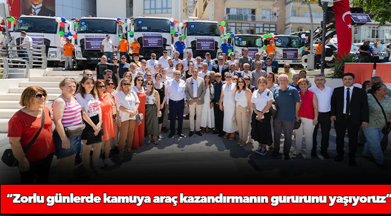 Balçova’ya 18 yeni hizmet aracı Yiğit: “Zorlu günlerde kamuya araç kazandırmanın gururunu yaşıyoruz”