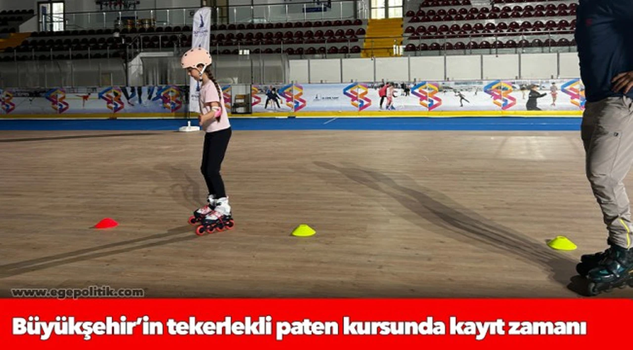 Büyükşehir’in tekerlekli paten kursunda kayıt zamanı