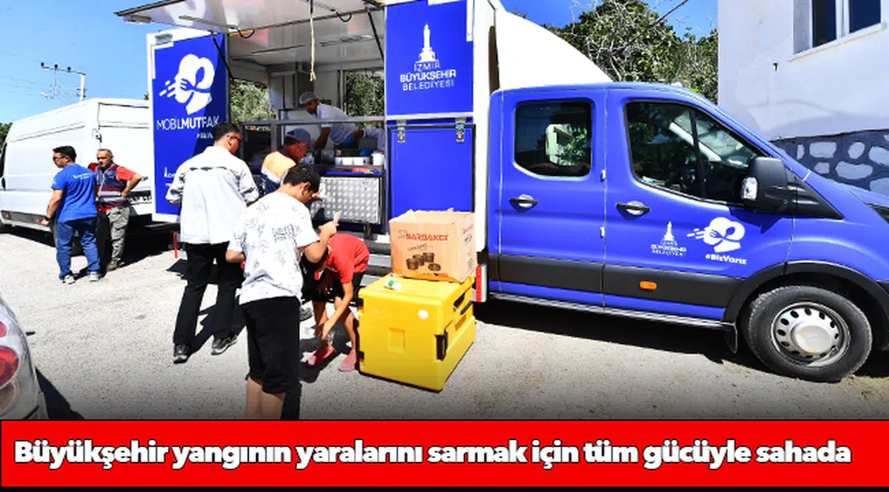 Büyükşehir yangının yaralarını sarmak için tüm gücüyle sahada
