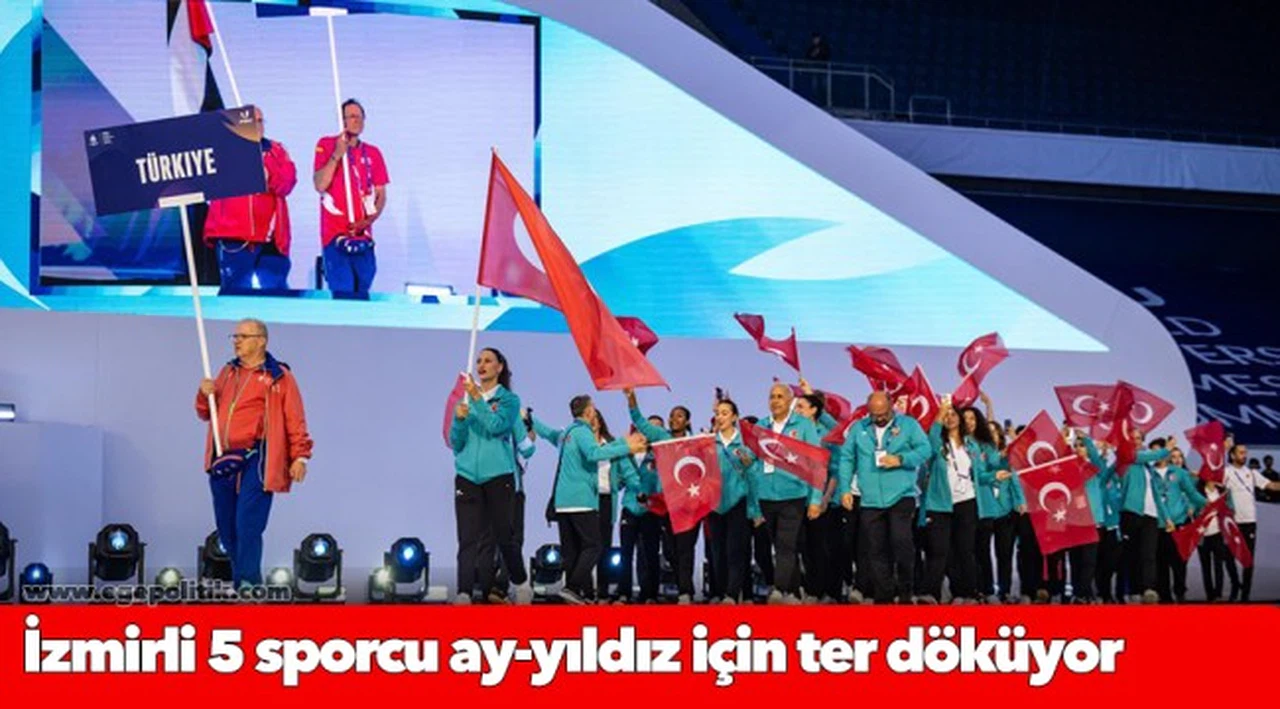 İzmirli 5 sporcu ay-yıldız için ter döküyor