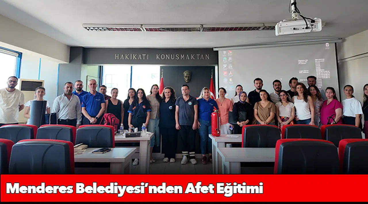 Menderes Belediyesi’nden Afet Eğitimi