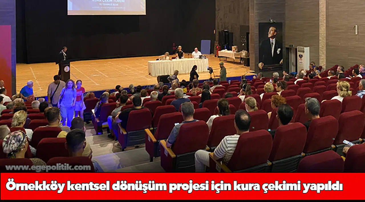 Örnekköy kentsel dönüşüm projesi için kura çekimi yapıldı