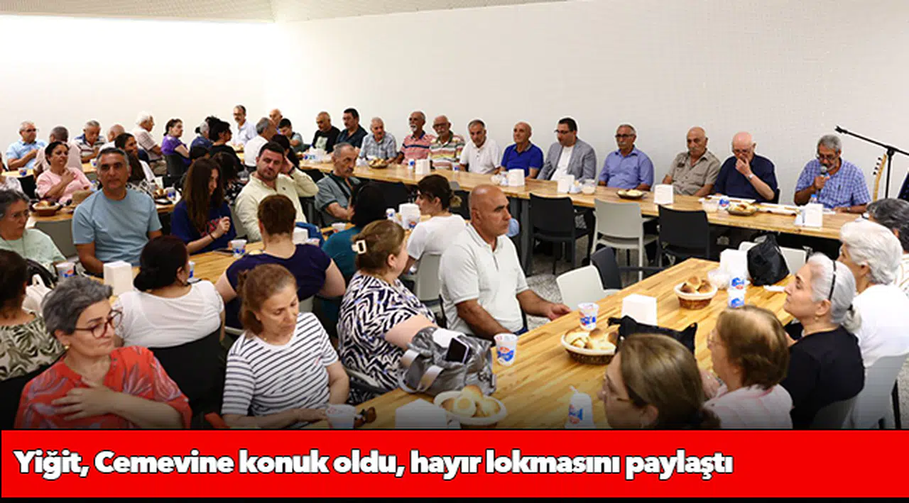 Yiğit, Cemevine konuk oldu, hayır lokmasını paylaştı