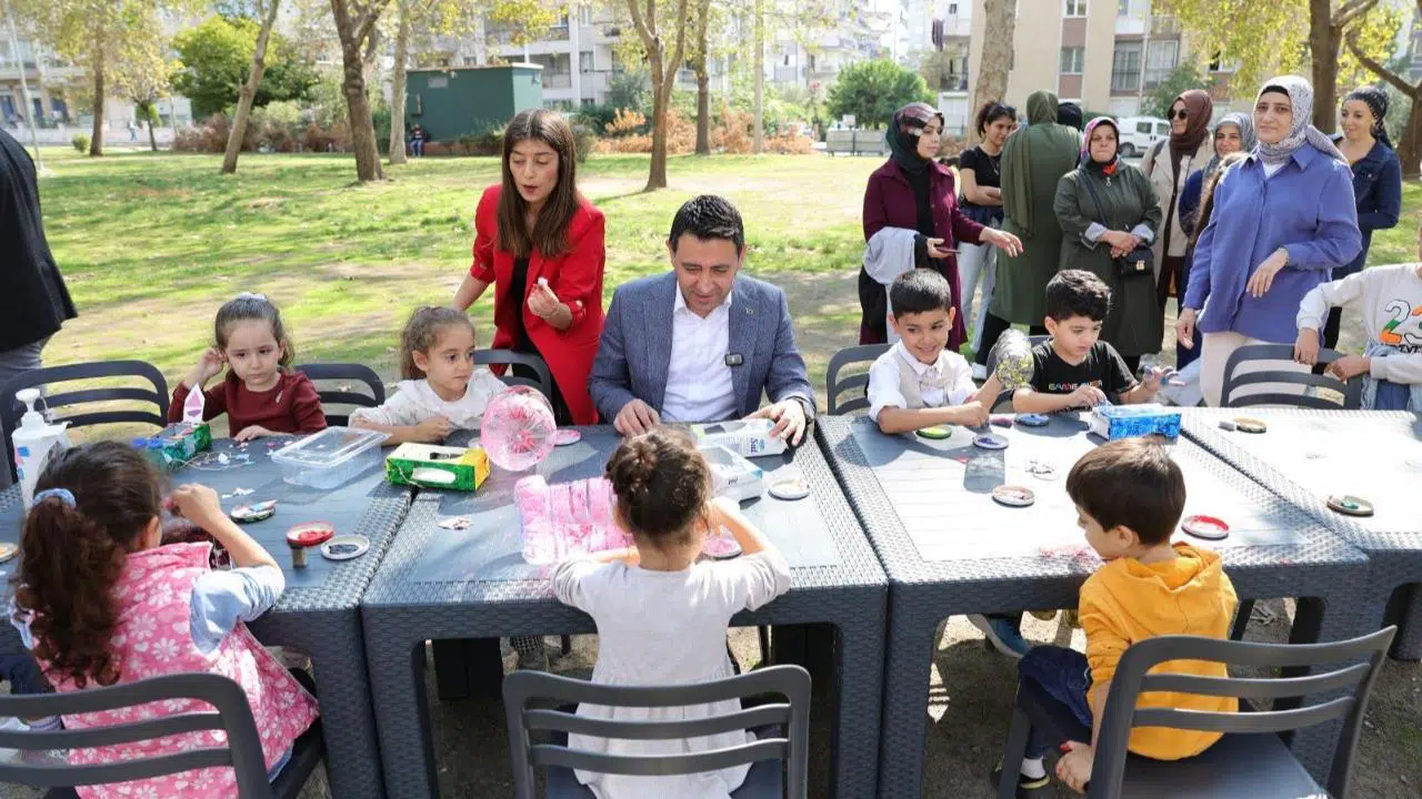 Başkan Önal, çocuklar ve annelerle doğa için buluştu