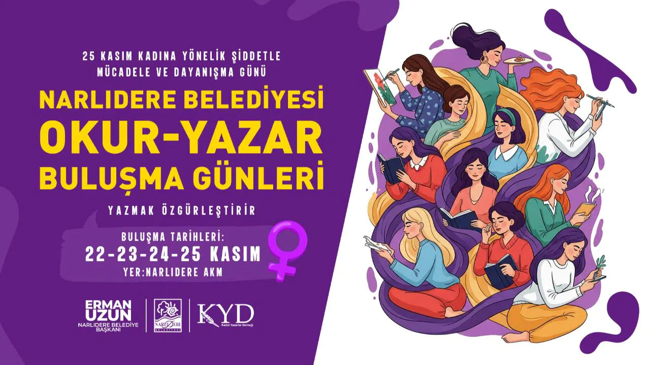 Narlıdere Okur-Yazar günleri 22 Kasım'da başlıyor