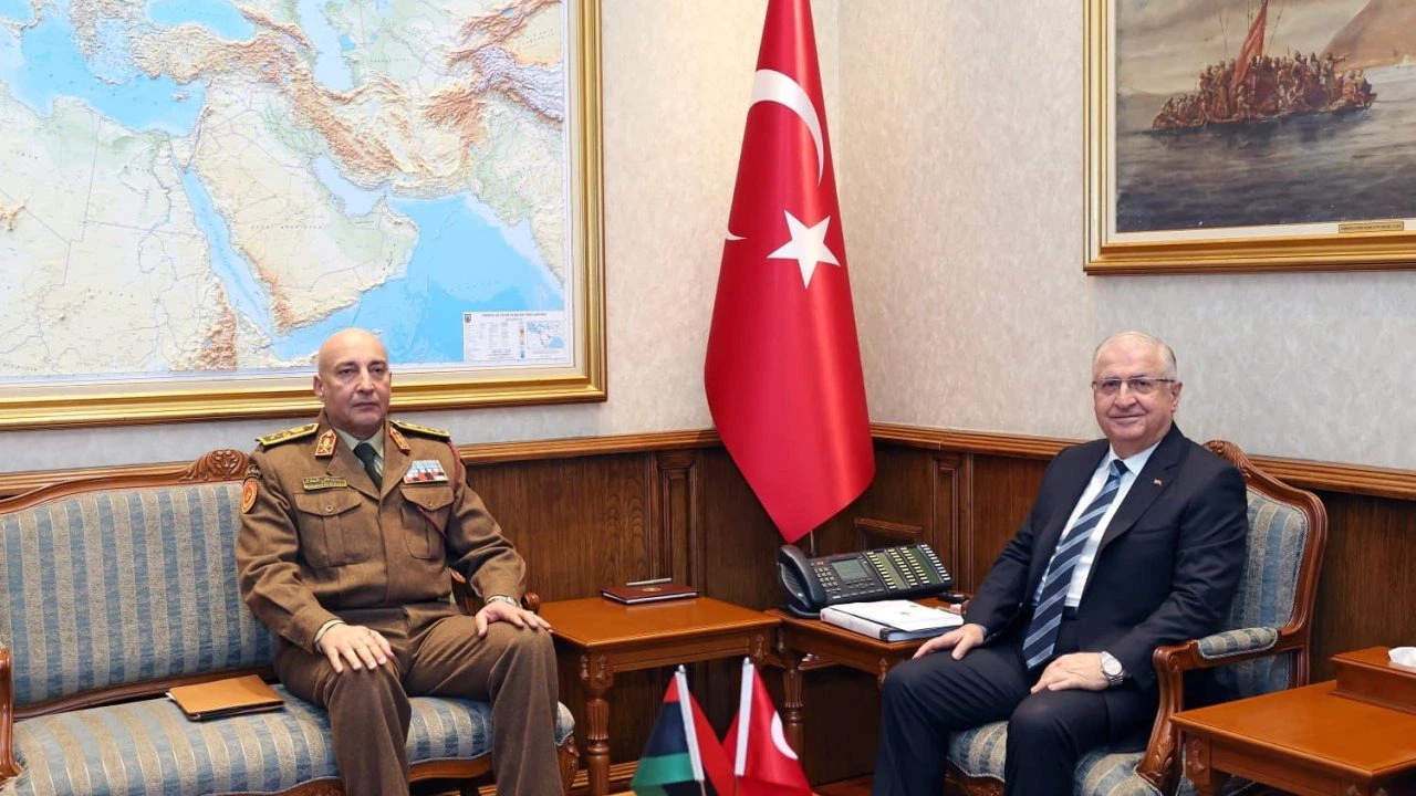 Bakan Güler, Libya Genelkurmay Başkanı Al-Haddad’ı kabul etti