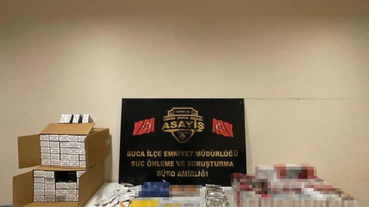Buca’da uyuşturucu ve kaçakçılık operasyonu: 3 gözaltı