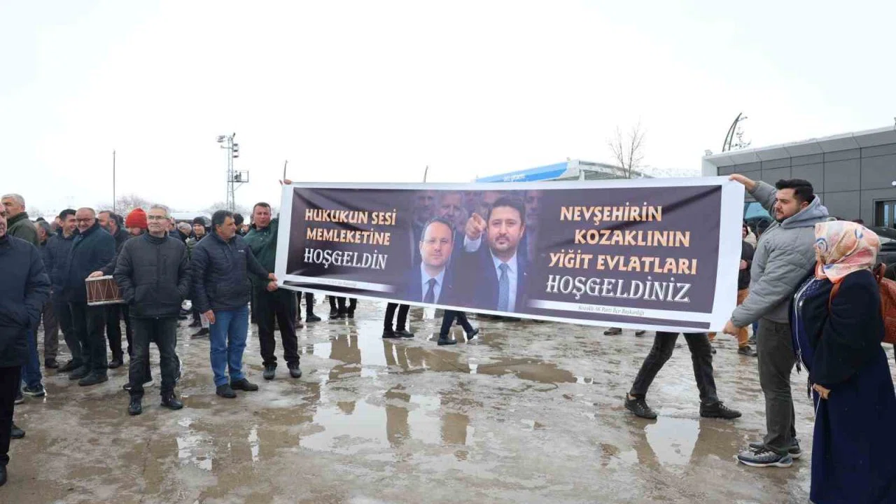 Adalet Bakanı Akın Gürlek, memleketi Nevşehir’de davul zurnayla karşılandı