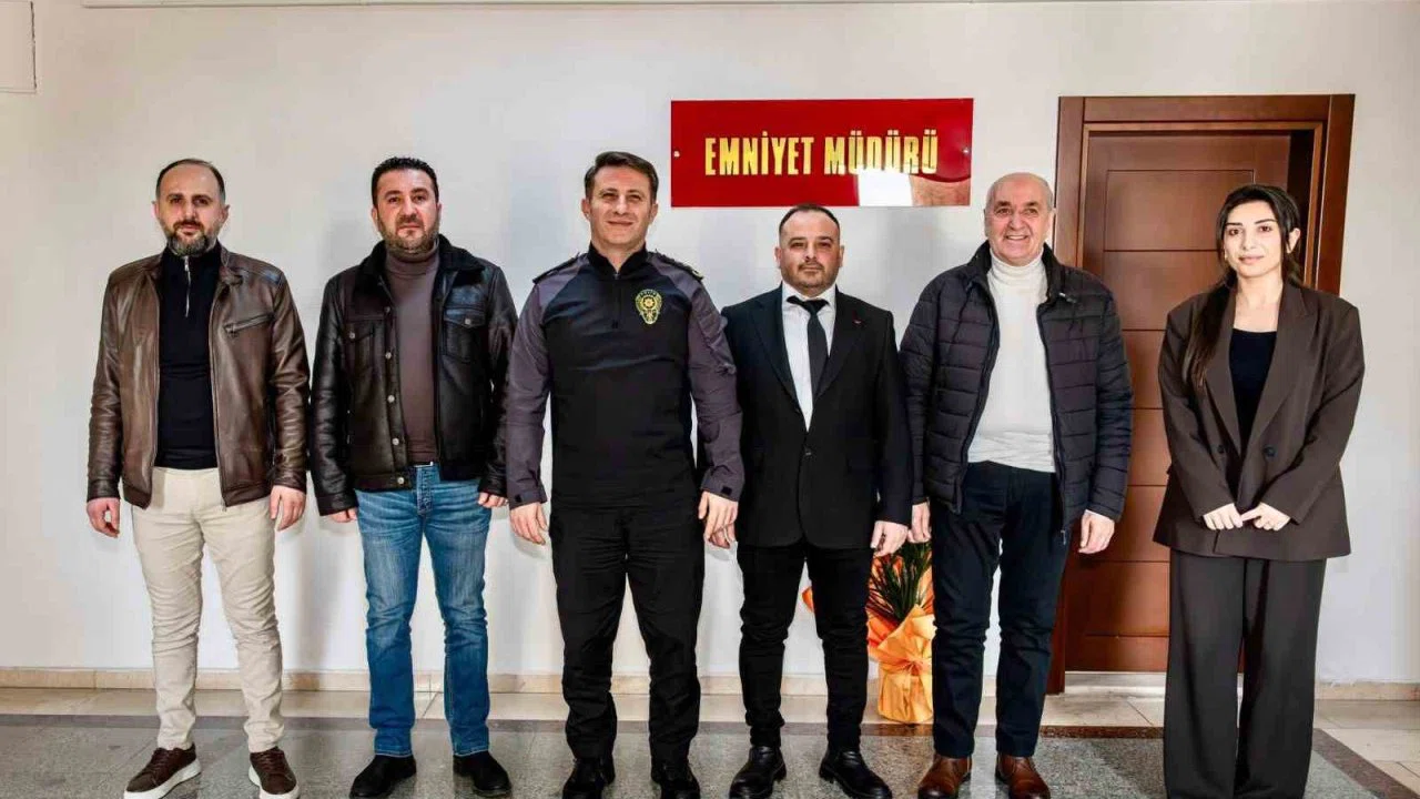 Başkan Dilek ve yönetiminden İl Emniyet Müdürü Çağlar’a ziyaret