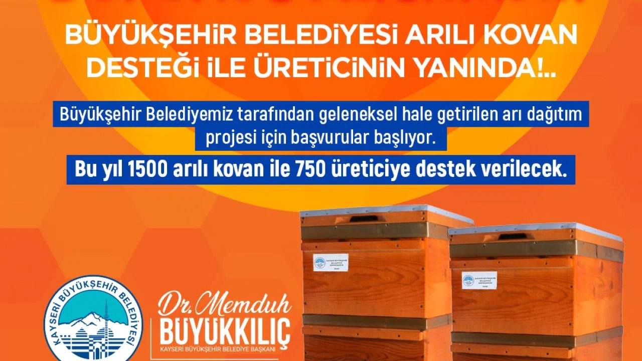 Büyükşehir’den ’Arılar Çoğalsın, Bereket Katlansın’ Projesi