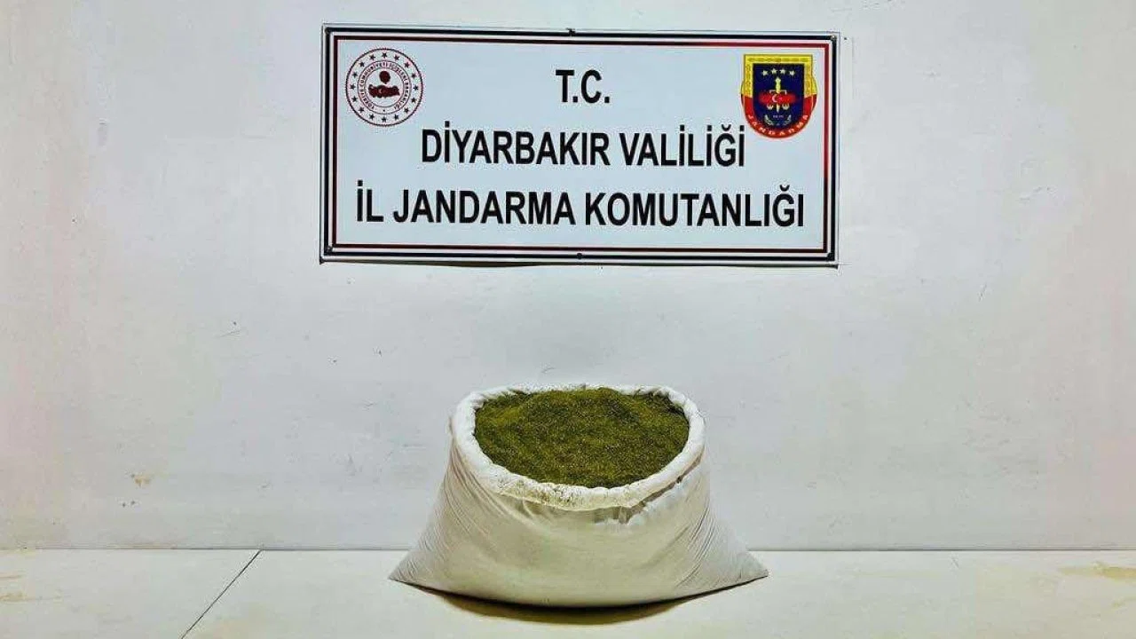 Diyarbakır’da 38 kilo esrar ele geçirildi