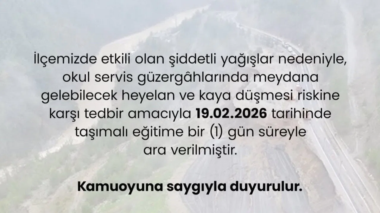 Feke’de taşımalı eğitime 1 gün ara verildi