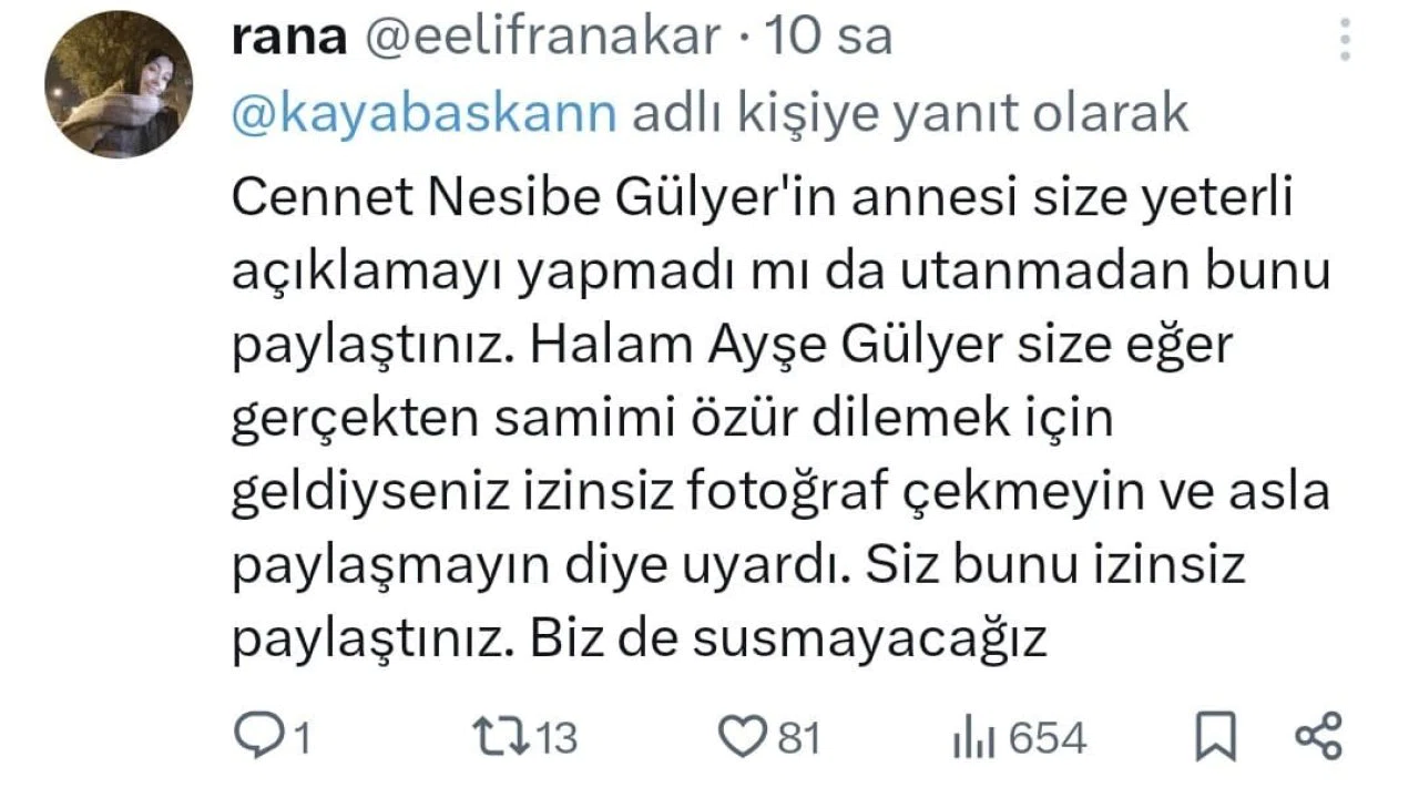 Genç kızın ailesinin isteğini hiçe saydı, sosyal medyasında paylaştı